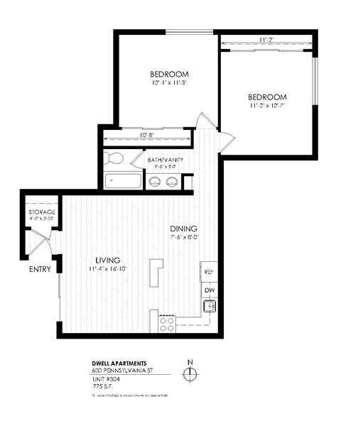 600 & 624 Pennsylvania Street Studio-2 Beds Apartment for Rent - Photo Gallery 16